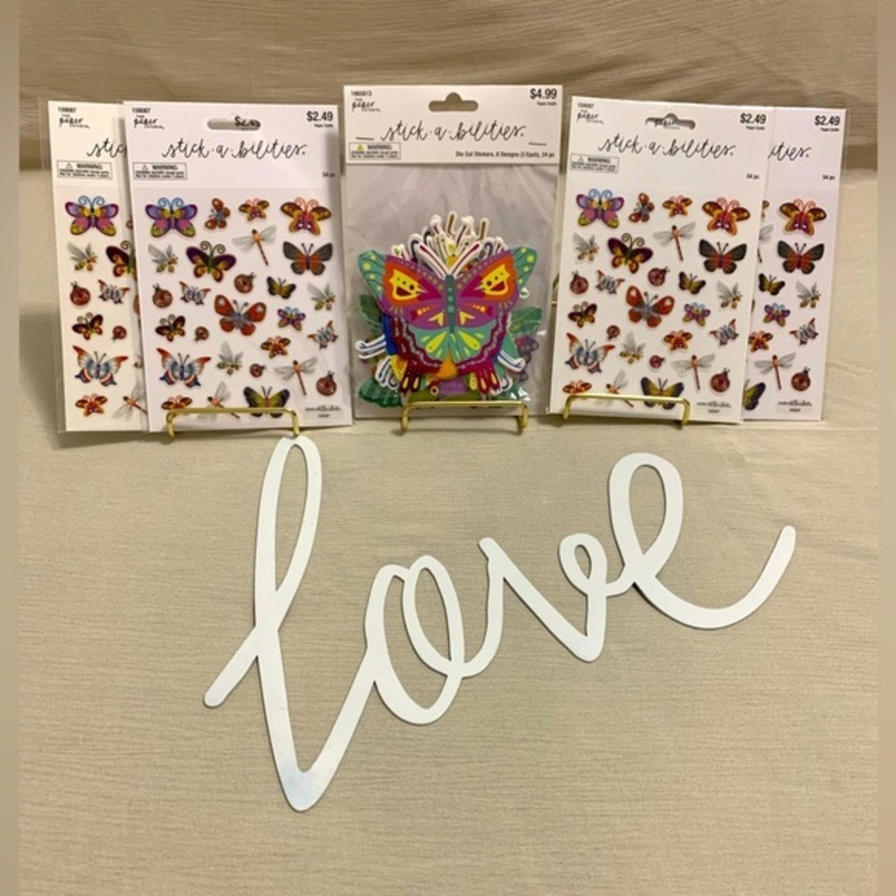 240 pc The Paper Studio Stickabilities Beautiful, Colorful Bug Stickers